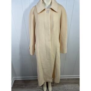 Marshall Fields Vintage Wool Cream  and Mohair Women's Size 10 Long Coat.